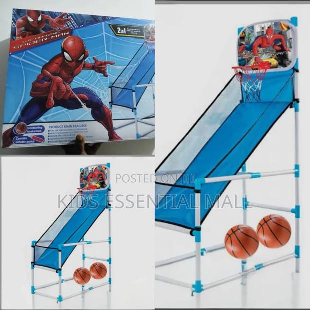 2 in 1spiderman Basketball Set for Kid's