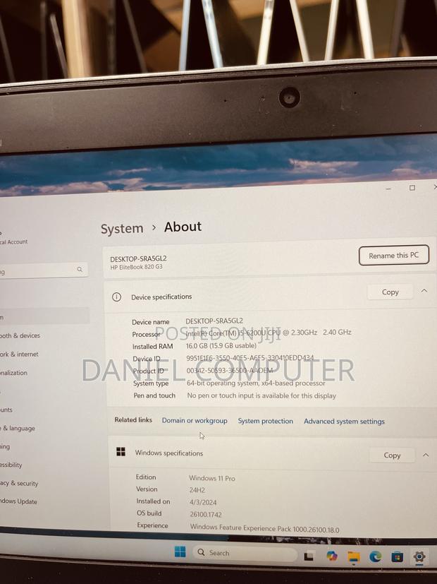 Laptop HP EliteBook 820 G3 16GB Intel Core i5 SSD 256GB photo 9