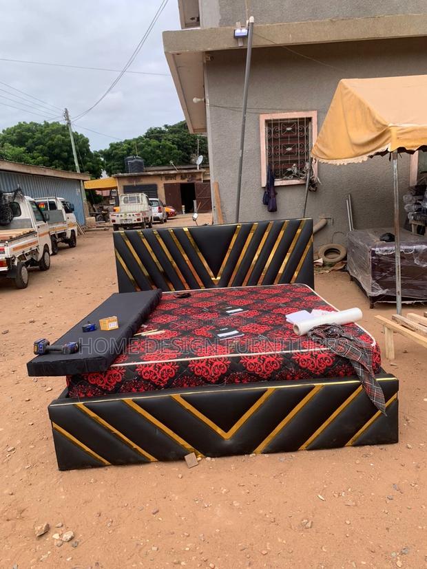 Black and Gold Bed Frame