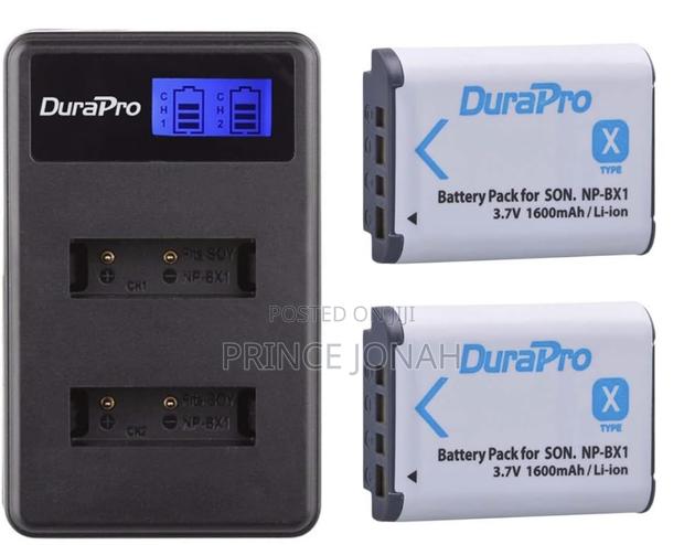 Durapro 2packs Np-Bx1 Np Bx1 Npbx1 Battery + LCD Dual Usb Charger