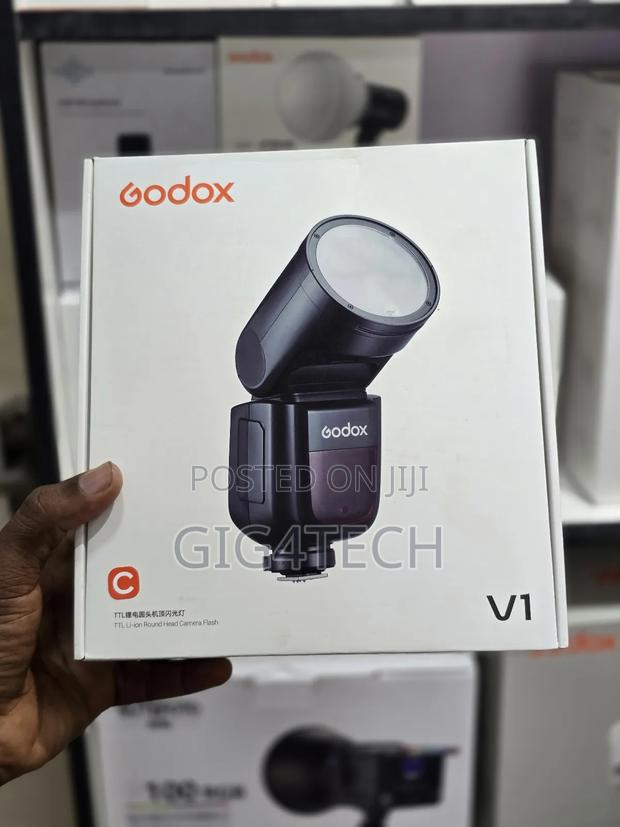 Godox V1-c Round Head Li-lon E-ttl Hss Master Speedlight Flash Canon · Photo 3