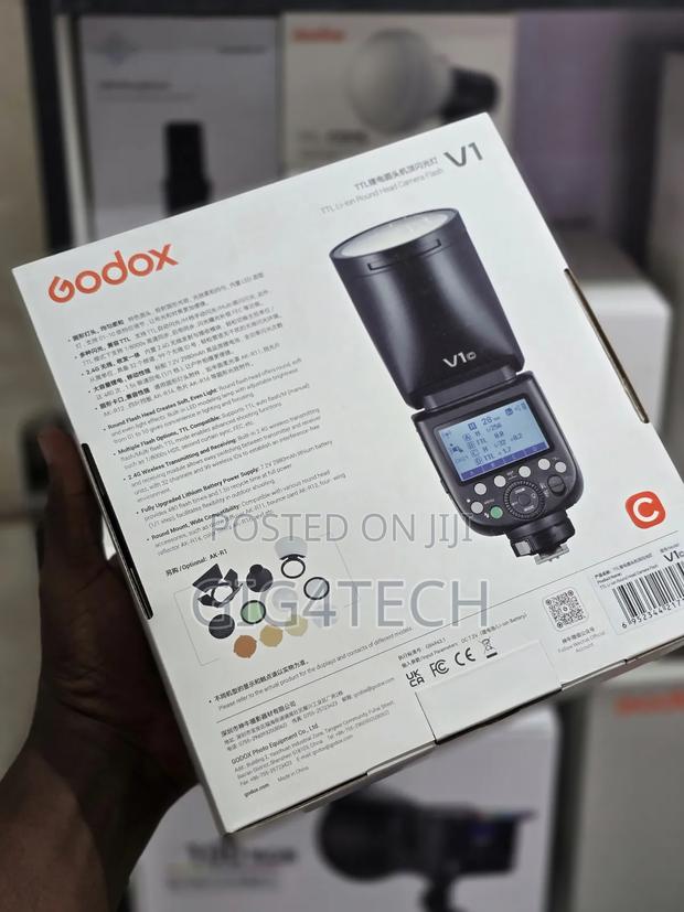 Godox V1-c Round Head Li-lon E-ttl Hss Master Speedlight Flash Canon · Photo 4