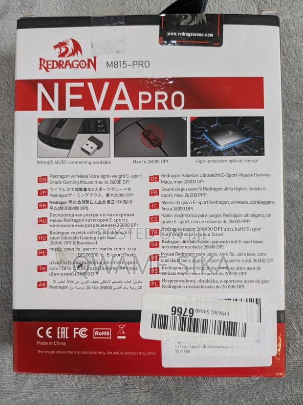 Redragon M815-Pro Neva Pro Wireless Gaming Mouse photo 2