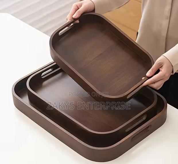 High Quality Bamboo Trays Set photo 2