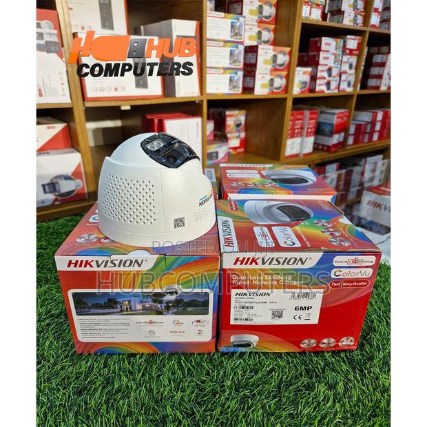 Hikvision Ds-2cd1367g2hp-Liuf/SRB Dome 6.0mp Ip Dual Lens Camera
