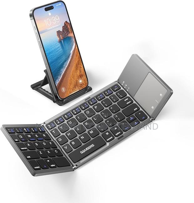 Foldable Bluetooth Keyboard With Touchpad Rechargeable photo 5