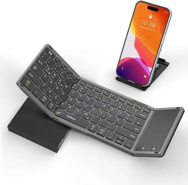 Foldable Bluetooth Keyboard With Touchpad Rechargeable photo 3