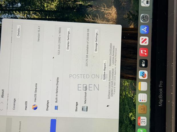 Laptop Apple MacBook Pro 2020 16GB Intel Core i5 SSD 256GB photo 3