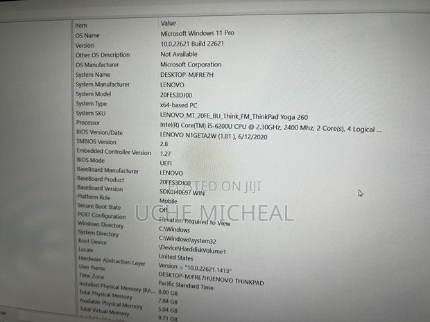 Laptop Lenovo Yoga 260 8GB Intel Core I5 SSD 256GB photo 5