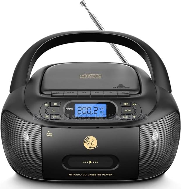 Cd Cassette Player Combo, Hernpark Rechargeable Boombox With Bluetooth
