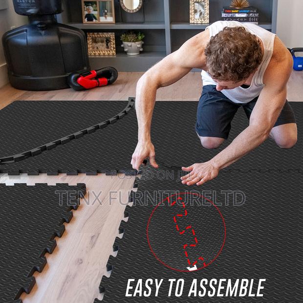 Interlocking Floor Gym/Floor Tiles (Black) photo 2