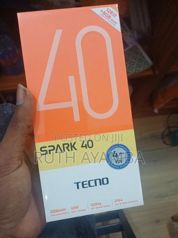 New Tecno Spark 40 128 GB Black photo 2