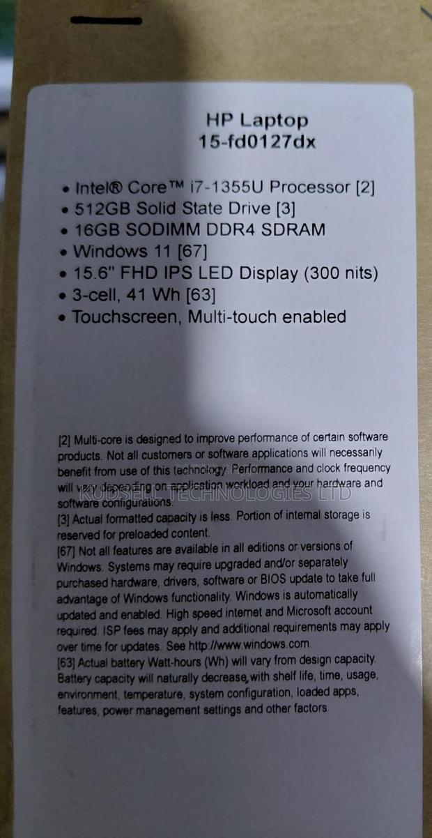 New Laptop HP 15 16GB Intel Core I7 SSD 512GB photo 2