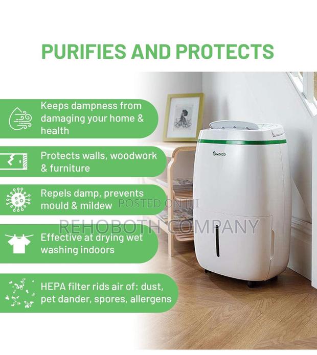 Meaco 20l Low Energy Dehumidifier And Air Purifier 2 In 1