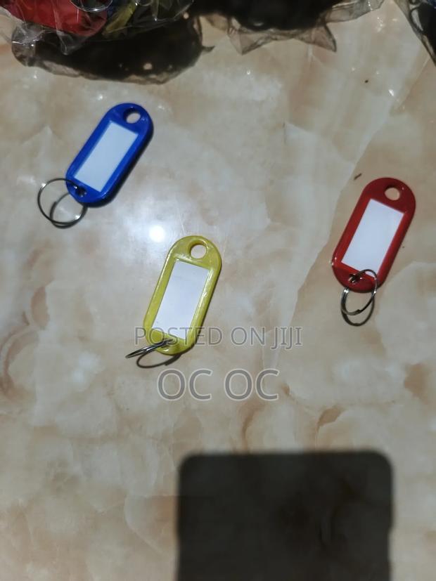 Plastic Key Tags And Key Rings, 50pieces