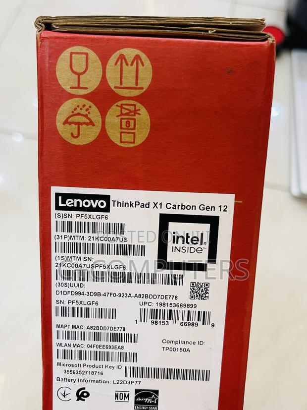 New Laptop Lenovo ThinkPad X1 Carbon 32GB Intel Core I7 SSD 1T