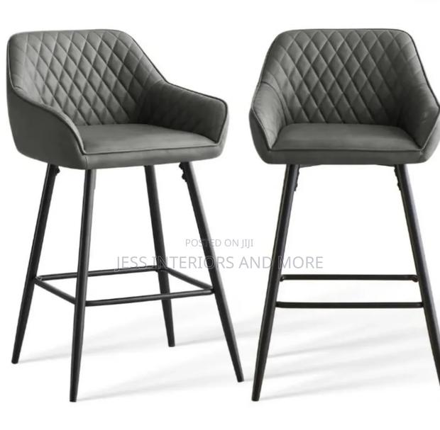Bar Stools Set of 2( Pecca )Grey