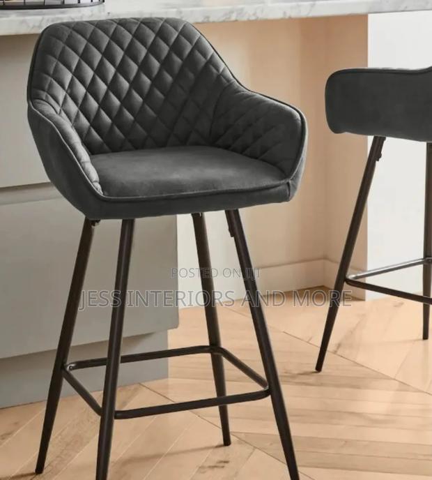 Bar Stools Set of 2( Pecca )Grey photo 3