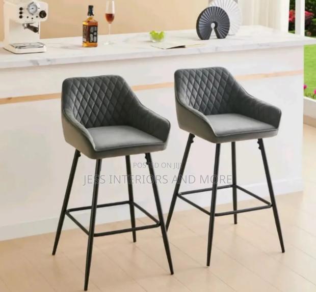 Bar Stools Set of 2( Pecca )Grey photo 4