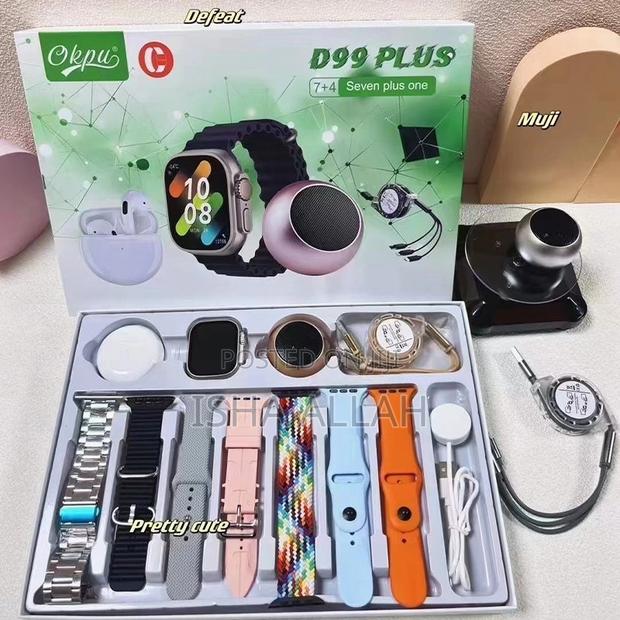 D99 Plus Smart Watch, Speaker, Pods , 7 Straps photo 3