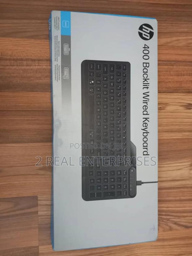 Hp 400 Backlit Wired Keyboard From Uk