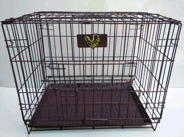 Dog Foldable Metallic Cage 24 Inches · Photo 2