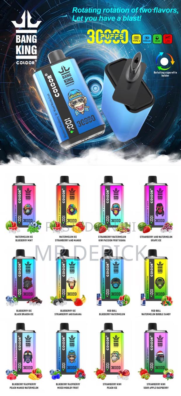 Bang King 30000 Puffs Disposable Vape, Rotating of 2 Different Flavors photo 5