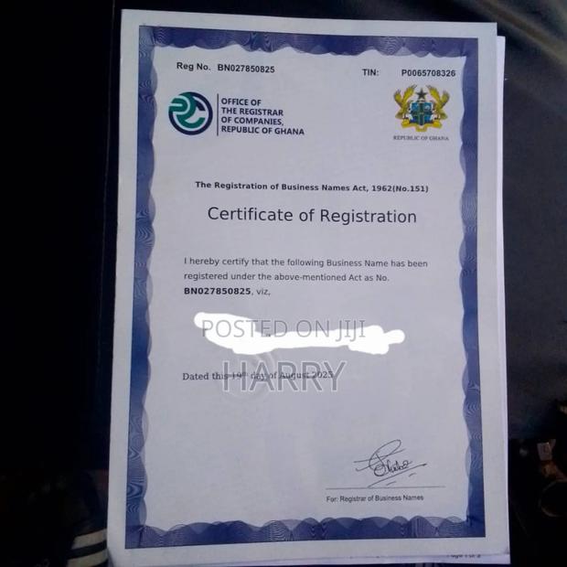 Business Certificate