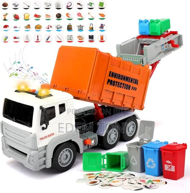 Friction-Powered Toy Sanitation Truck Designed for Kids photo 9