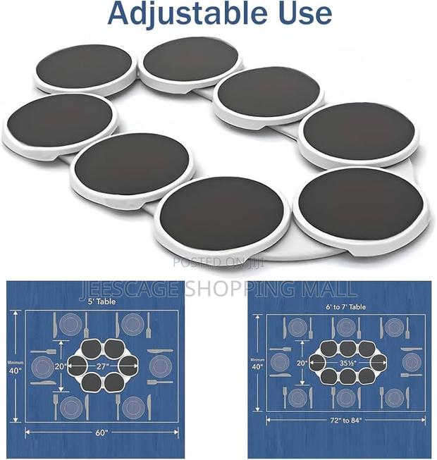 Turntable for Dining Table,Large Turntable,Rotating Food Serving