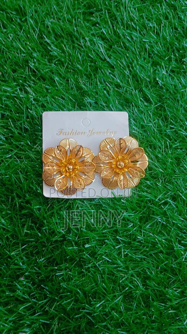 Stainless Steel Golden Earrings photo 2