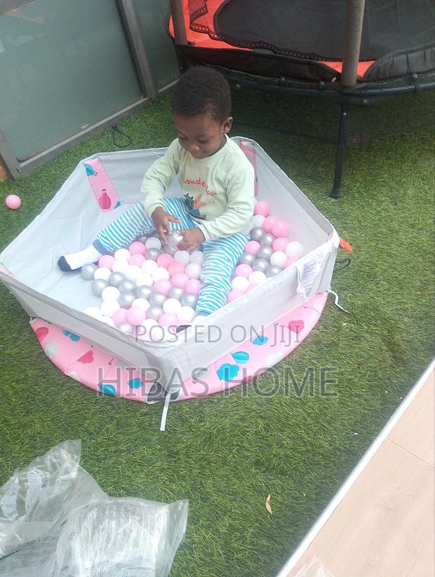Smarttrike 2in1 Kids Trampoline With Convertible Play Pen Ocean Balls