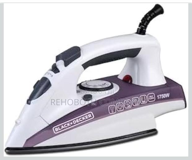Black Decker Steam Iron X1750-B5 - Ceramic Coated Soleplate photo 2