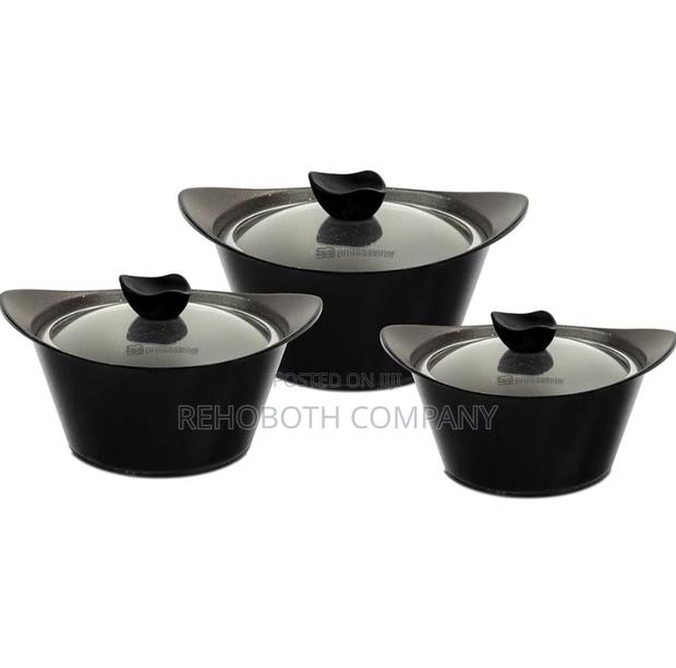Sq Professional Caia Marbell Die-Cast Stockpot Non-Stick Coating 3pc photo 2