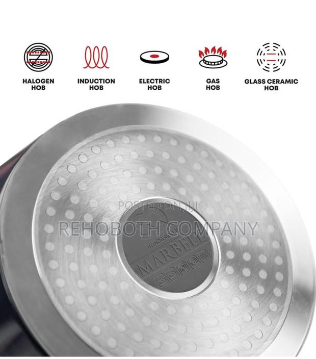 Sq Professional Caia Marbell Die-Cast Stockpot Non-Stick Coating 3pc photo 4