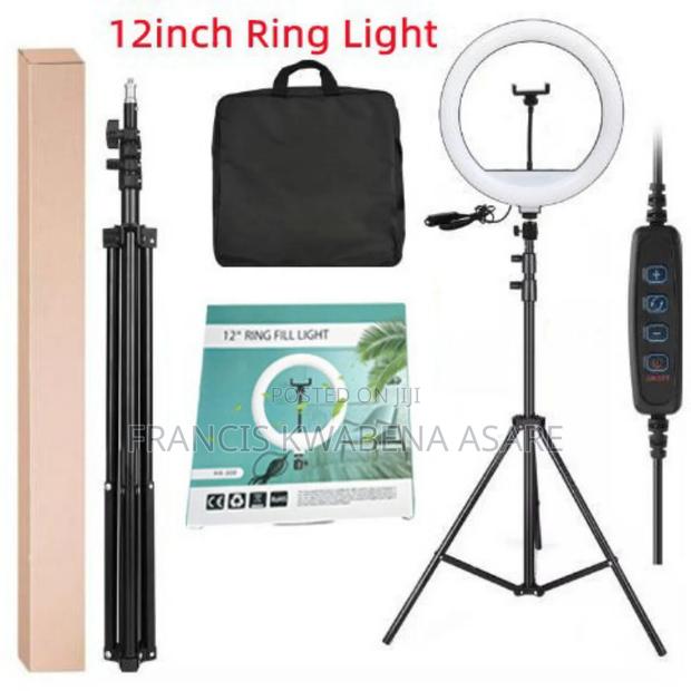 Ringlight With Tripod Stand + Bag Set 12inches Only