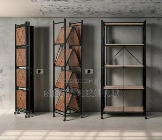 Wooden Shelves Foldable Rack photo 7