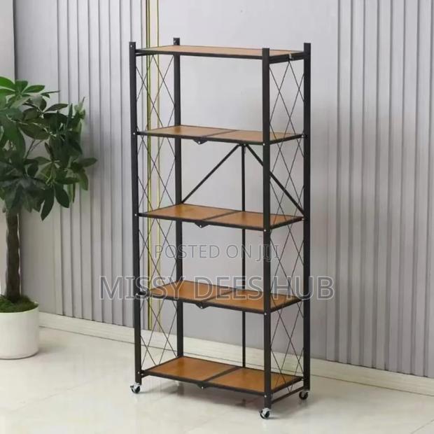 Wooden Shelves Foldable Rack photo 3