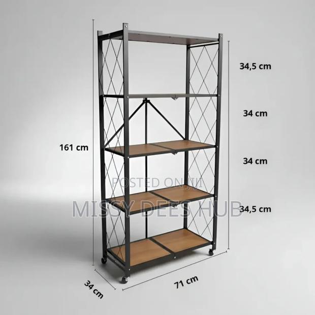 Wooden Shelves Foldable Rack photo 11