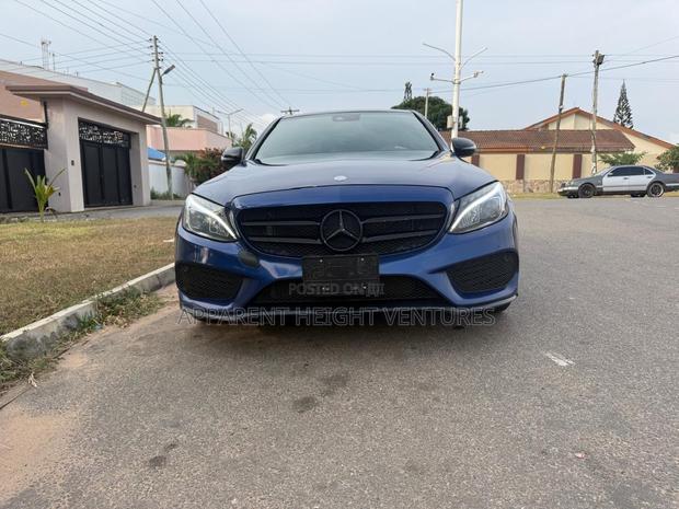 Mercedes-Benz C300 Luxury 4matic Sedan AWD (2.0L 4cyl 7A) 2017 Blue photo 2