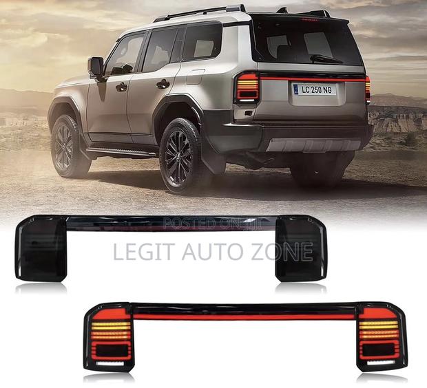 Land Cruiser Prado 2024,2025,Taillights With Boot Chrome Led