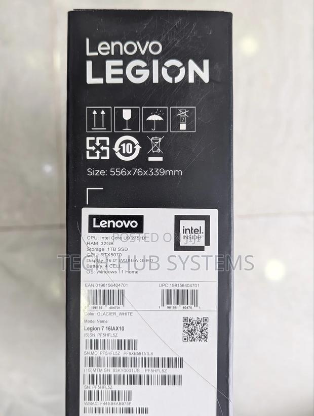New Laptop Lenovo Legion 7 32GB Intel Core Ultra 9 SSD 1T photo 3