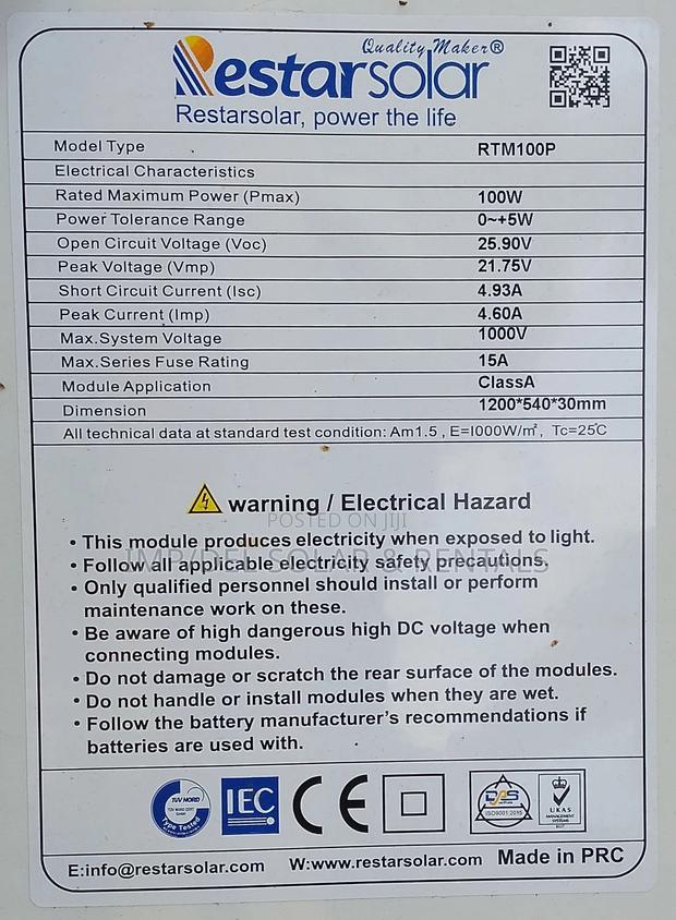 100watts Poly Solar Panel photo 3