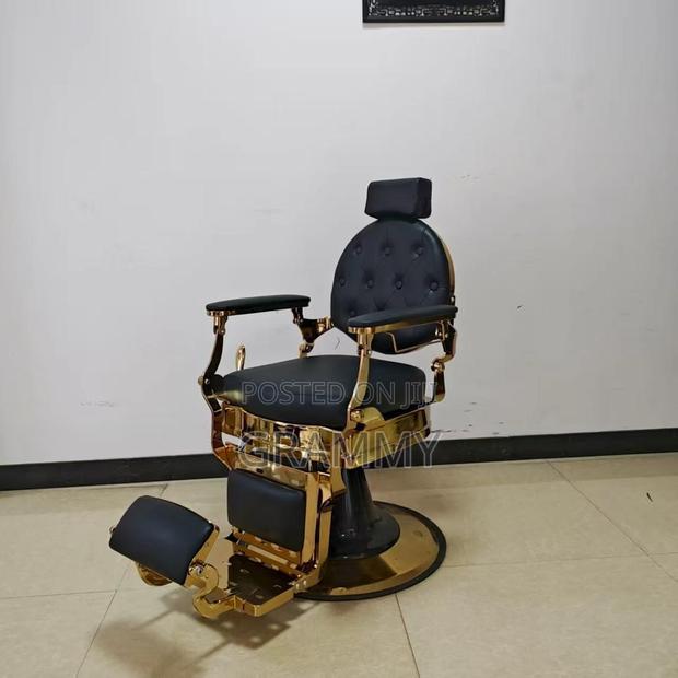 Brand New Luxury Vintage Gold Barber Chair