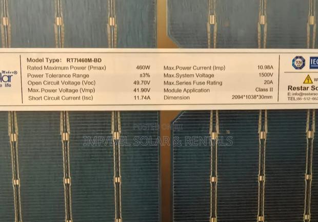 460w Bifacial Mono Half-Cut Solar Panel for Sale photo 3