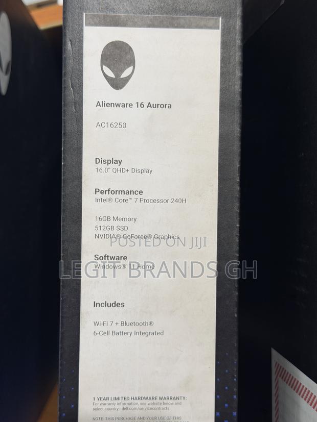 New Laptop Dell Alienware 16 Aurora 16GB Intel Core 7 SSD 512GB photo 3