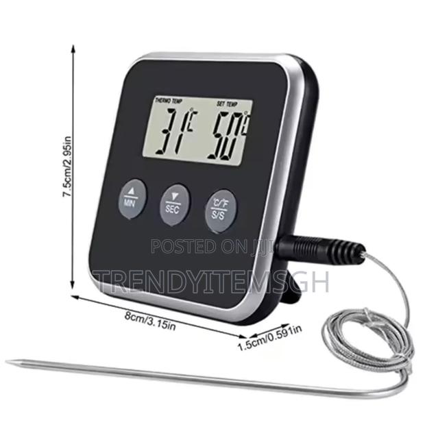 Multifunctional Kitchen Thermometer With Timer photo 2