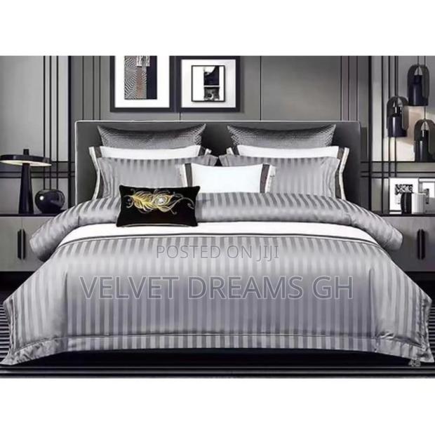6pcs Line Line Bedsheet Set Soft, Elegant Durable Bedding