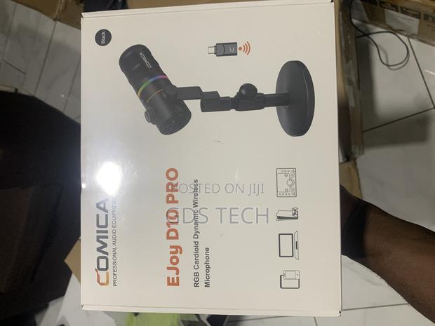 Podcast Micro-(Comica Ejoy D10 Pro RGB Cardioid Dynamic Wireless Mic
