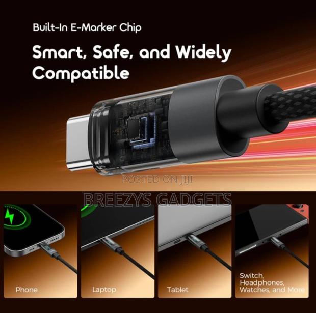 Oraimo Digiline 100 Watts Type C to C Data Cable With Display photo 7